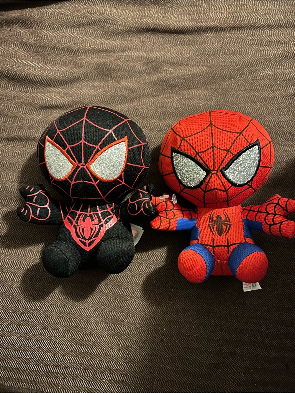 TY Beanie Miles Morales Spider-Man AND Spider-Man Marvel ~ 6" Plush Toys 2021
